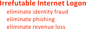 biometric web login
eliminate fraud
eliminate phishing
eliminate revenue loss